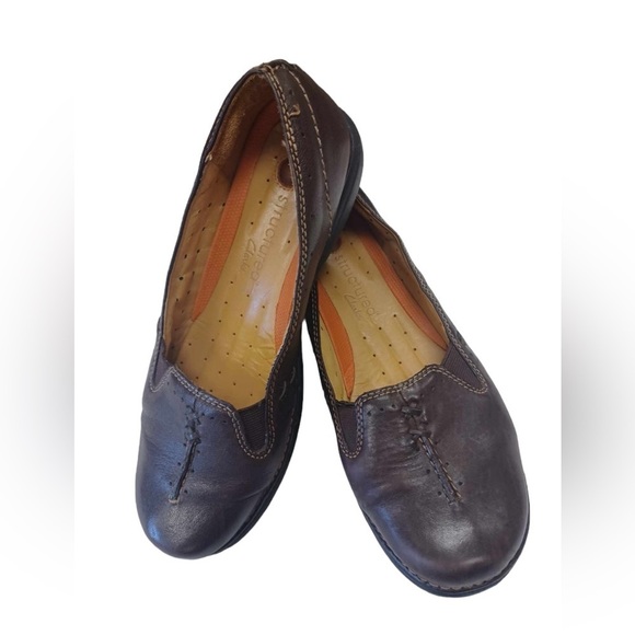 Brown Leather Women's Shoes - Picture 1 of 9